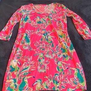 Lilly Pulitzer Vibrant Tropical Print Dress